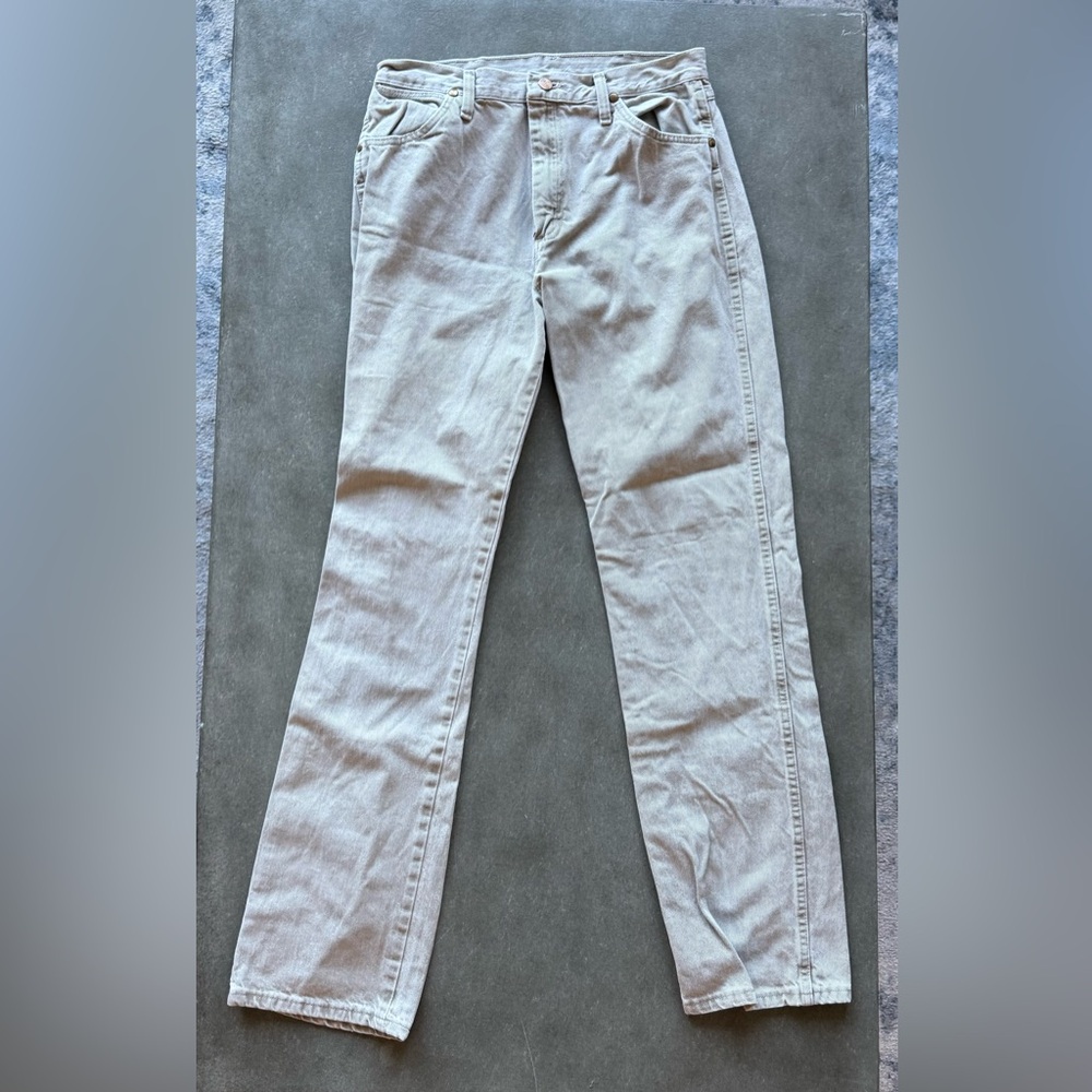 Wrangler Khaki Straight Leg Jeans